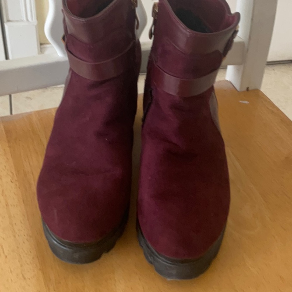 DiorWomen's Burgundy Ankle Boots - Picture 12 of 12